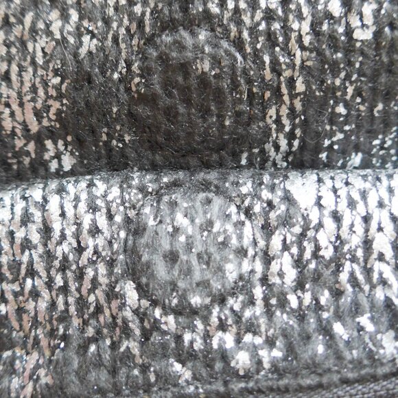 Stefanel Women Oversized Wool and Metallic Effect Zippered Clutch - Picture 12 of 16